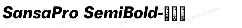 SansaPro SemiBold字体转换